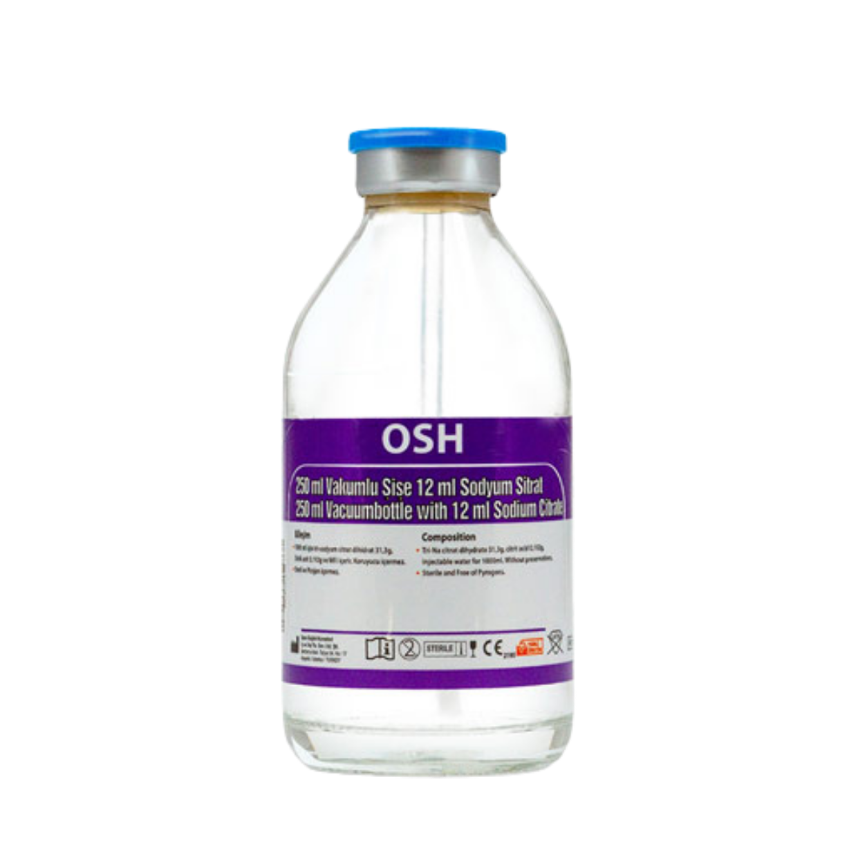 OSH Vakumlu Sitratlı Cam Şişe